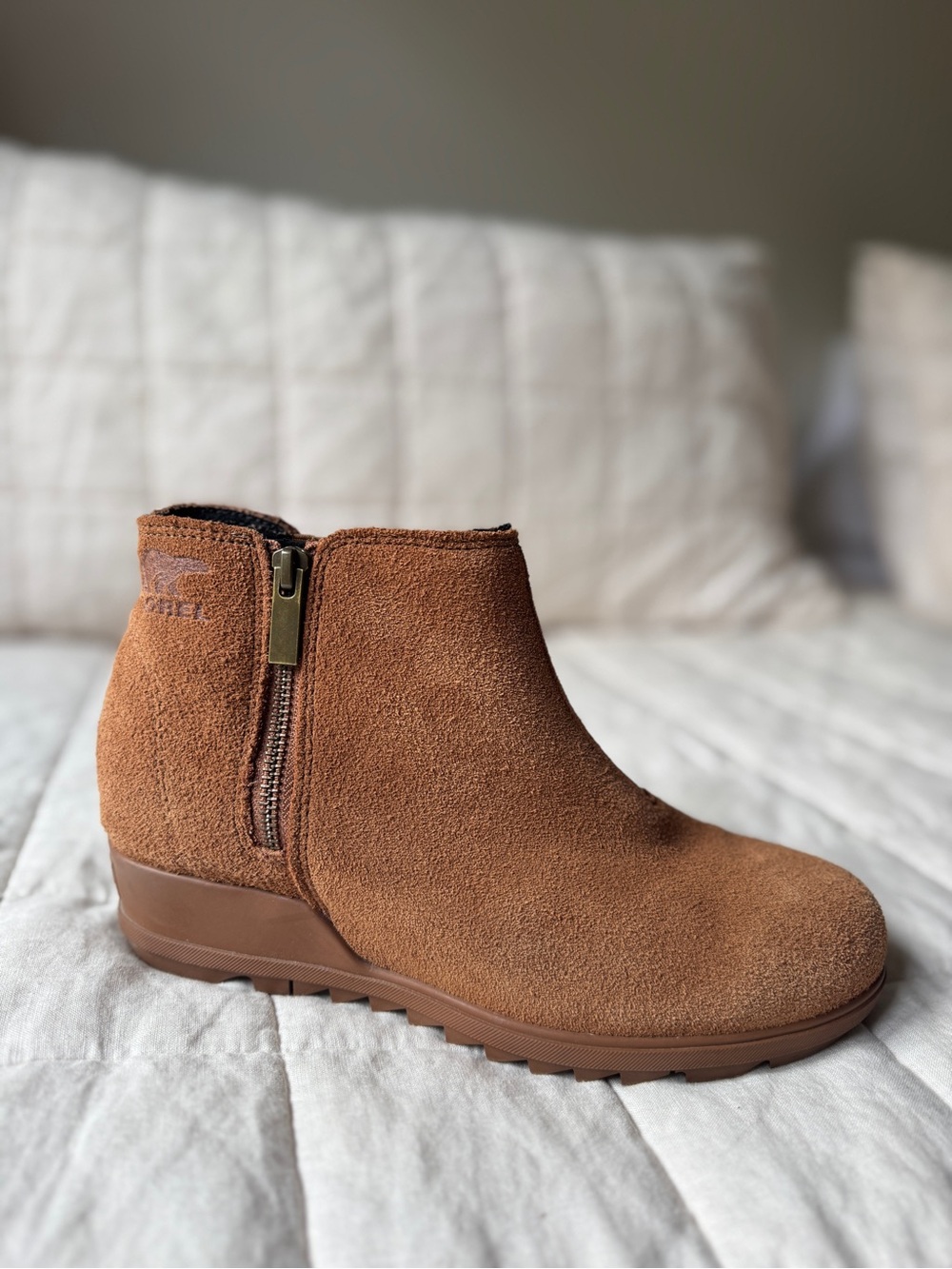 Women’s Sorel Suede Ankle Boots in Brown